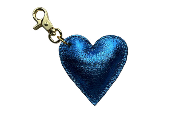 TT’s Heart Keychain - Electric Blue