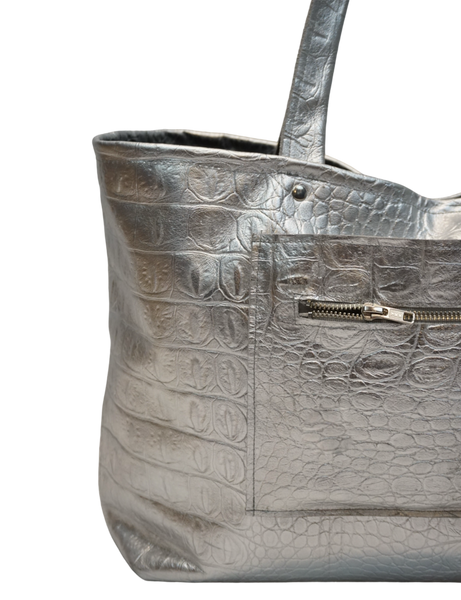 A9 Maxi Tote - Gator (Silver)